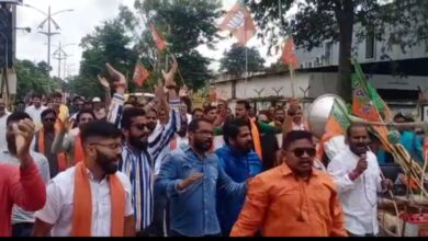 Photo of भाजयुमो ने किया विधायक कार्यालय का घेराव, निकाला पैदल मार्च।।