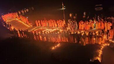 Photo of बिलाईगढ़ के जैतपुर में महानदी किनारे मनाया गया मतदाता जागरूकता दीपावली