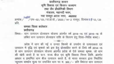 Photo of 25 दिसंबर 2023 को पूर्व का बकाया बोनस राशि का वितरण आदेश जारी..