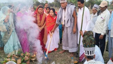 Photo of भूमि पूजन कार्यक्रम – रामनामी बड़े भजन मेला का ग्राम कुर्राहा में हुआ भूमि पूजन।