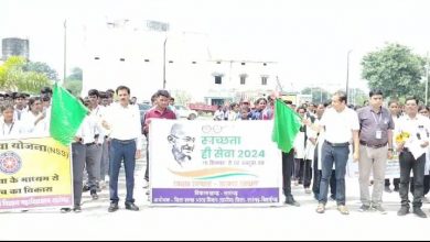 Photo of कलेक्टर धर्मेश कुमार साहू ने स्वच्छता ही सेवा रैली को हरी झंडी दिखाकर रवाना किया।