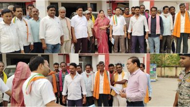 Photo of विधायक उतरी गणपत जांगड़े किसानों के साथ पहुँची कलेक्टर दफ्तर।